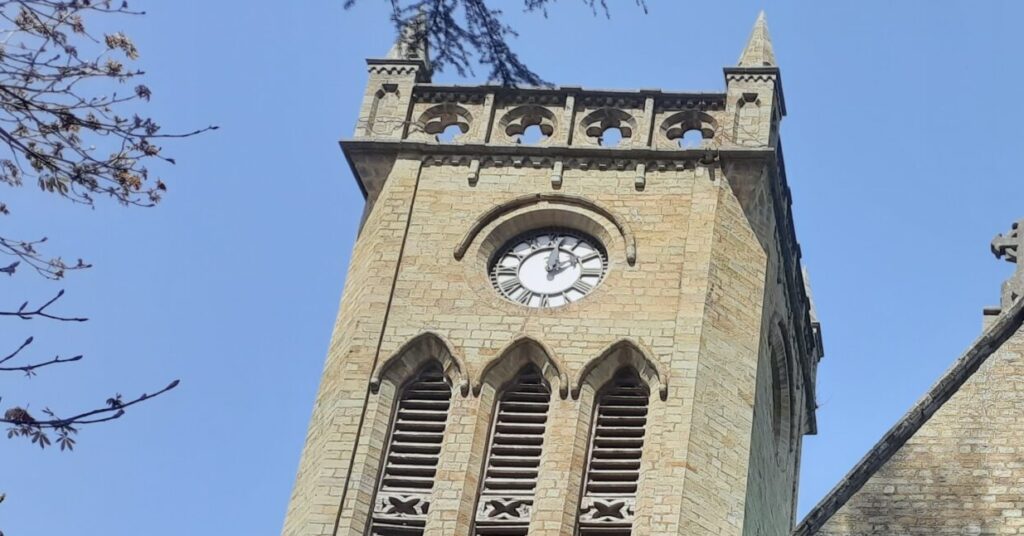 Antique clock Christ Church Kasauli