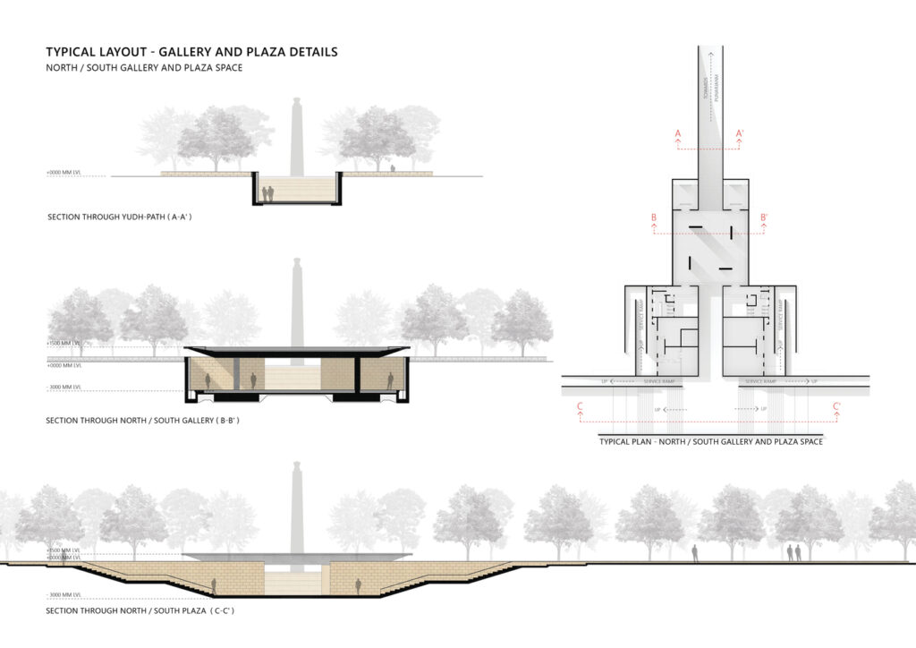 Tyag Chakra Wall Detail- Construction of National War Memorial