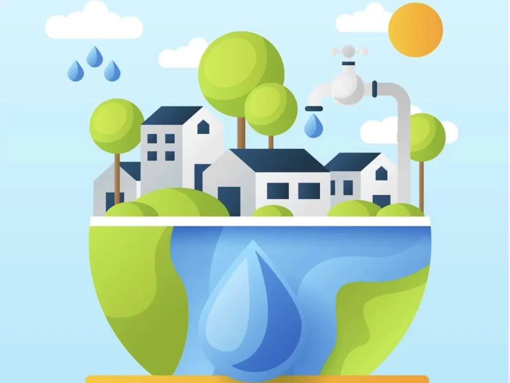 Water conservation for sustainable architecture to combat climate change