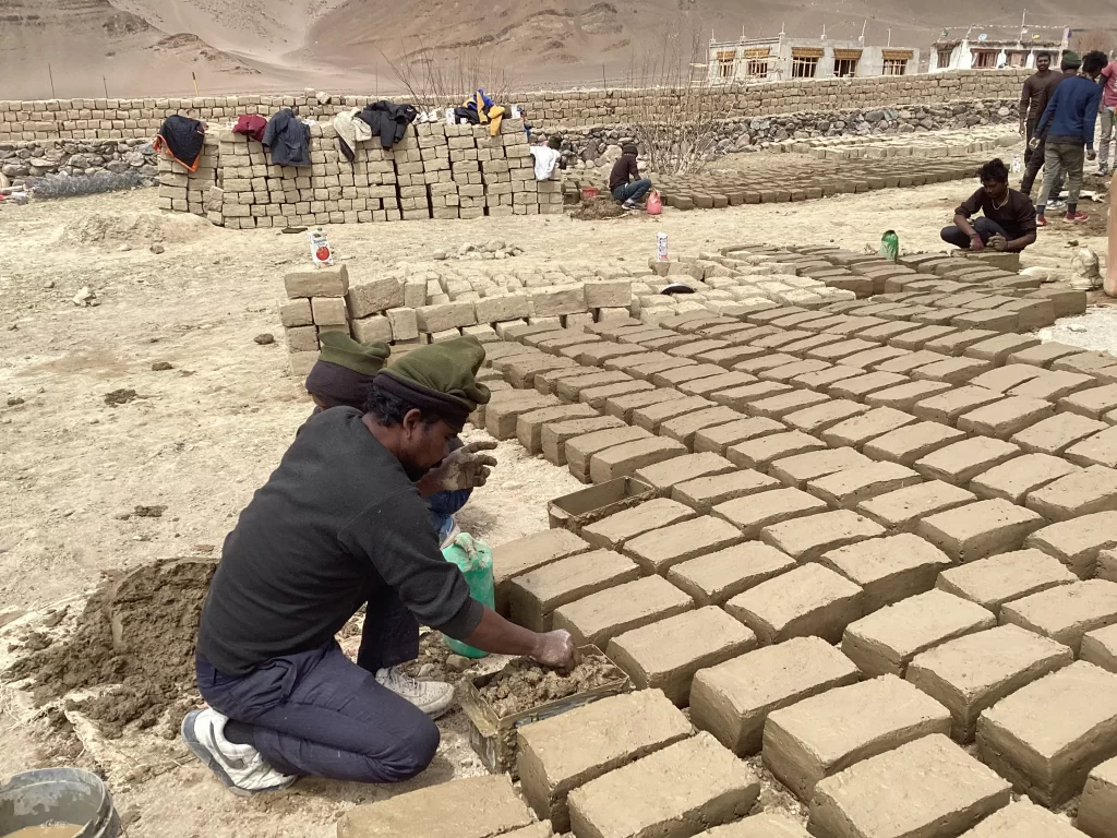 Mud bricks material for affordable housing- Architecture and Design