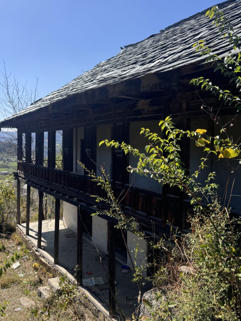 Forgotten traditional Himalayan home_slate roof