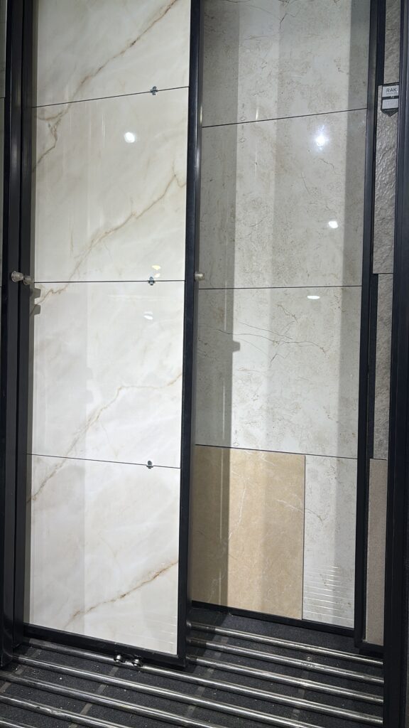 marble used in studio apartment