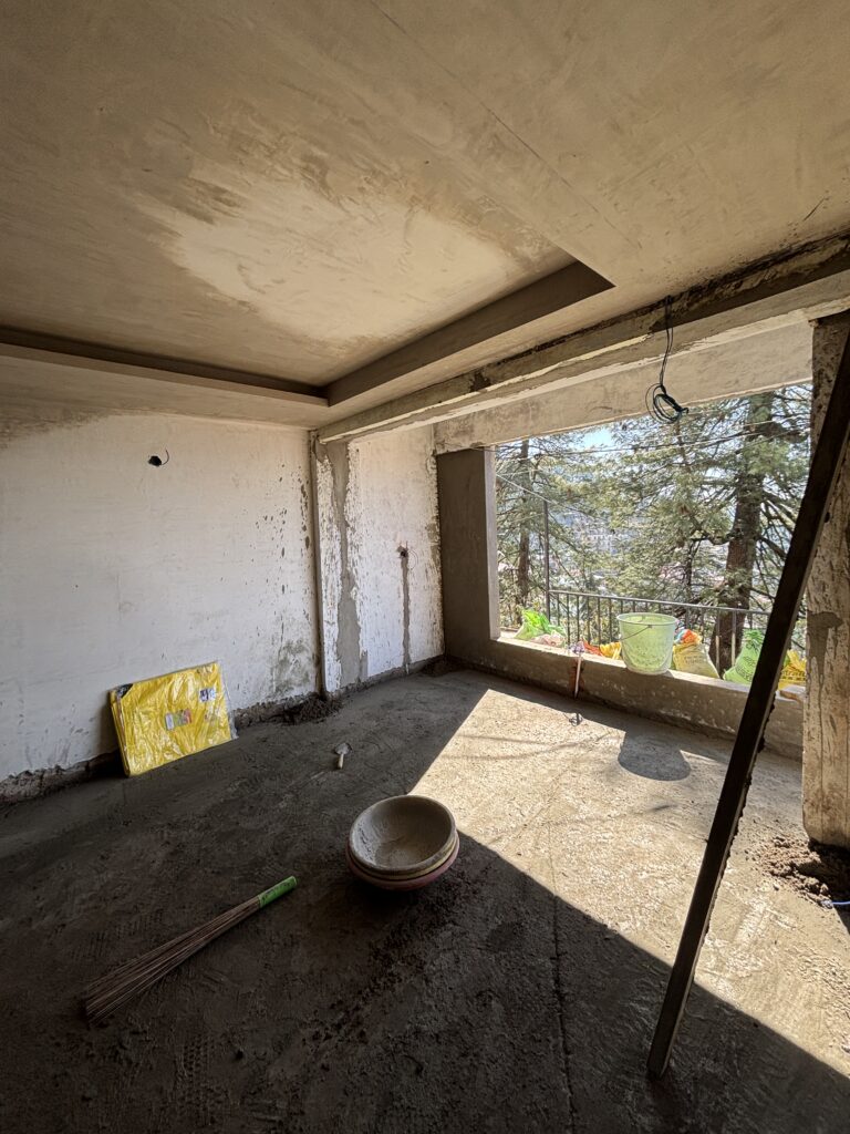 Studio apartment renovation project balcony shimla
