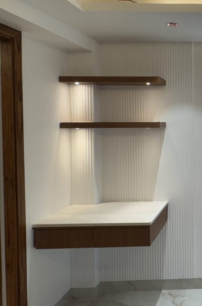 Quartz used in studio apartment