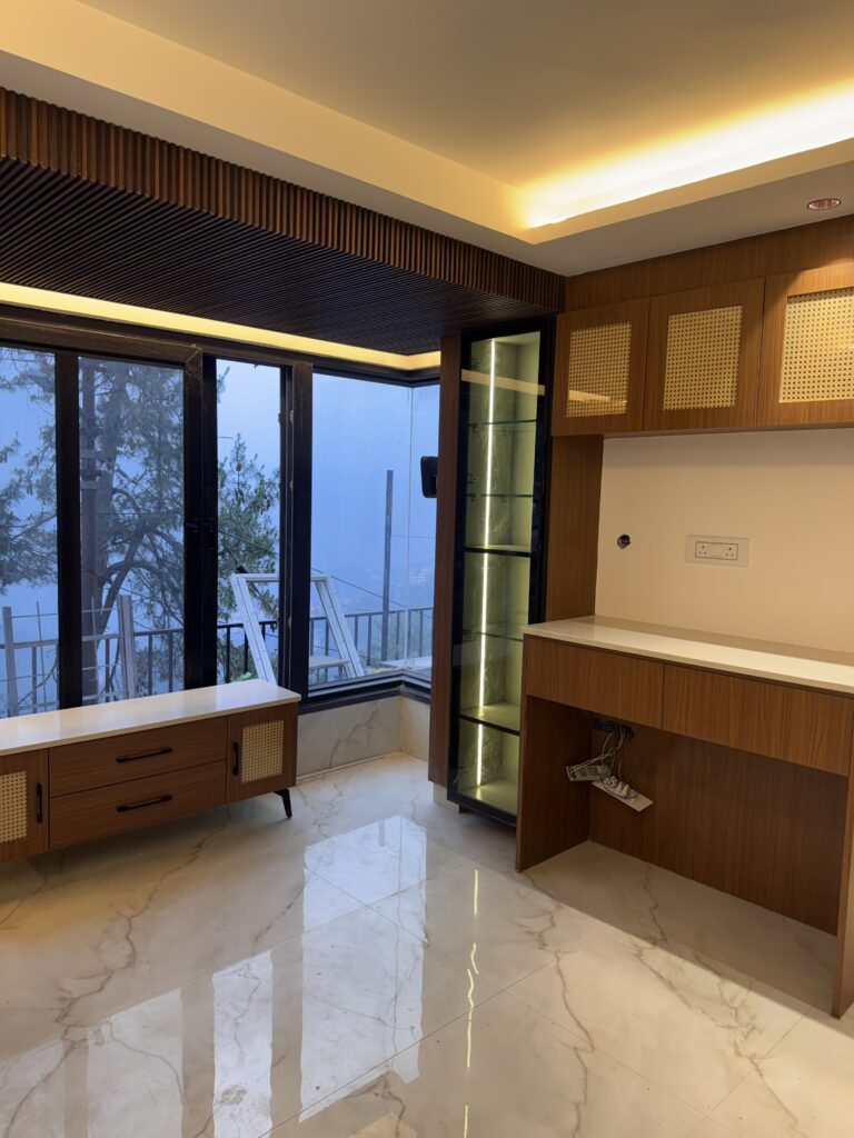 POP false ceiling studio apartment